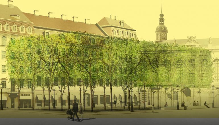 Grünes Gewandhaus – neue Gestaltung der Fläche am Neumarkt Dresden