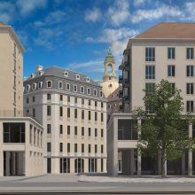 GHND-Pressemitteilung:  Wiederaufbau des „Hotel Stadt Rom“, der Abschluss der Bebauung des Neumarktes