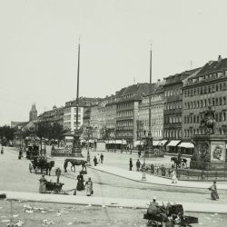 df_hauptkatalog_0041709_ Donadini, Ermenegildo Antonio_ Dresden-Neustadt. Neustädter Markt mit Reiterdenkmal August des S... , nach 1892