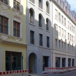 Quartier III/2: Landhausstraße, fertiggestellte Erdgeschosszone