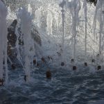 Neustädter Markt: fertiggestellter Kracht-Brunnen