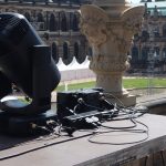Zwinger: Aufbau des Großkonzerts von Purple Disco Machine
