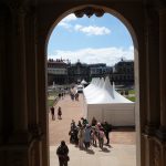 Zwinger: Aufbau des Großkonzerts von Purple Disco Machine