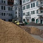 Residenzschloss: Bauarbeiten im Großen Schlosshof